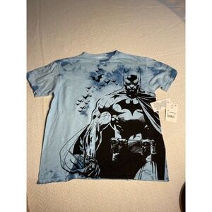 Kids Batman Tie Dye T-Shirt Graphic Tee Comic Superhero Boys Size SM
